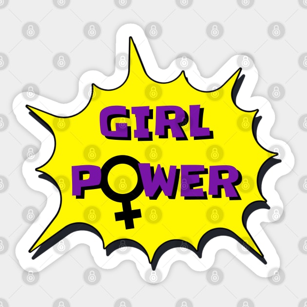 Power Girl Sticker by Tinteart